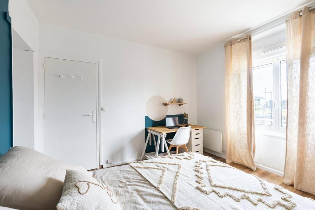 La Clef - Appartement Proche Centre Et Gare Saint-Brieuc Luaran gambar